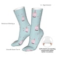 thumbnail image 4 of KLL Milk Tea1 Print Womens Crew Socks Athletic Middle Tube Long Socks Novelty Socks Gifts For Men, 4 of 7