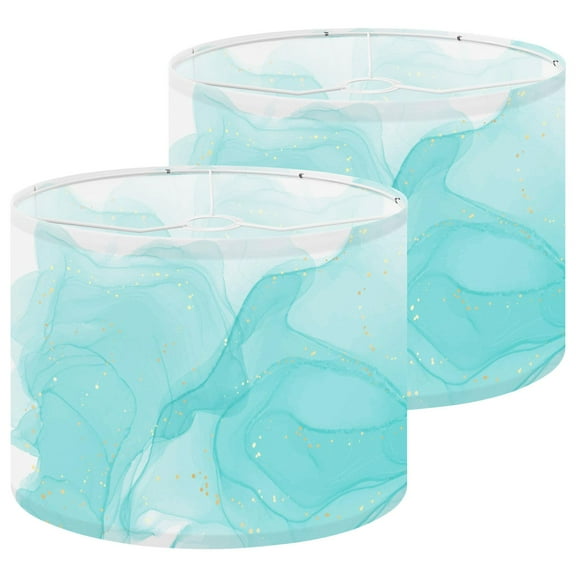 Lampshades 2 Pack Mid Century Atomic Starbursts Retro Abstract Geometric Space Vintage 13"x13"x10" Light Shade for Table Lamps Floor Lamps Drum Lamp Shades Lampshade Replacement Easy Assembly