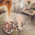 thumbnail image 3 of Juguete interactivo para gatos, juguete con forma de ratón marrón con estampado de gato, juguete con forma de ratón para gatos, integración perfecta, 3 of 7