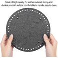 thumbnail image 4 of Base de Sac pour Crocheter Panier en Cuir Fond de Sac en Cuir (6 Pcs, Marron, Noir), 4 of 5