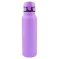 thumbnail image 1 of Termo Doble Pared Acero Inoxidable con Popote de Silicón, Tapa Apertura Push Up y Agarradera, 750 ml Lila, 1 of 4