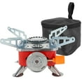 thumbnail image 2 of Réchaud à Gaz de Camping Mini Portable Réchauds de Camping en Acier Inoxydable Pliable Coupe-Vent Réchaud de Randonnée Chauffage Rapide Barbecue Gril Réchaud Accessoires de Barbecue pour BBQ Randonnée Sac à Dos Pique-Niques, 2 of 10