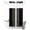 Black Beige, variant on No Hook Shower Curtain, Burnt Orange Beige Striped Shower Curtains for Bathroom with See Through Top Window, Modern Farmhouse Retro Lines Waterproof & Washable Bath Curtain Long 72"x78"