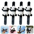 thumbnail image 3 of 4 piezas de dibujos animados panda plush para pulseras para niños adorables pulsap bofetada banda de mano, 3 of 7