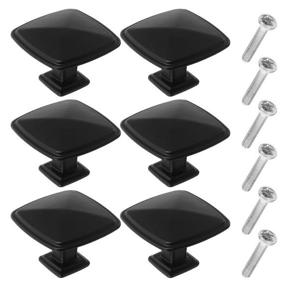 HOMEMAXS  6 Pcs Cabinet Handle Vintage Drawer Knobs Handles Dresser Black