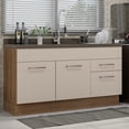 thumbnail image 2 of Mueble de Cocina MADESA Agata 150 cm 2 Puertas 2 Cajones Marrón/Crema, 2 of 9