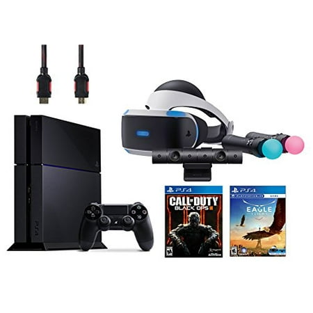 PlayStation VR Start Bundle 5 Items:VR Headset,Move Controller,PlayStation Camera Motion Sensor,PlayStaion4 Call of Duty Black Ops III,VR Game Disc Eagle Flight