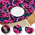 thumbnail image 4 of Pioneer Flower Floral Print Pattern Round Fitted Tablecloth with Elastic Edge,Dining Table Cover Waterproof,Outdoor Round Tablecloth for Camping,Dining,Indoor and Outdoor, 4 of 7