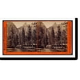 thumbnail image 2 of Historic Framed Print, Pohono or the Bridal Veil 900 feet Yosemite Valley Mariposa County Cal., 17-7/8" x 21-7/8", 2 of 9