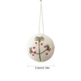 thumbnail image 3 of Cotton Christmas Balls ,2.2 Inch Snowflake Ball Ornaments for Christmas Tree, Hanging Decorative Ball Ornaments for Xmas Scene Decoration, 3 of 6