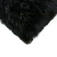 thumbnail image 2 of Zealand Sheepskin Pillow 12x20 Black Soft Decorative 1 Piece, 2 of 5