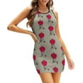 thumbnail image 1 of Robe de Barbecue à Encolure Carrée Nouvelle Grande Taille Élégante pour Femmes Robe Serrée Taille Feu Grillmaster Rouille Jardin Balcon Bratwurst, 1 of 5
