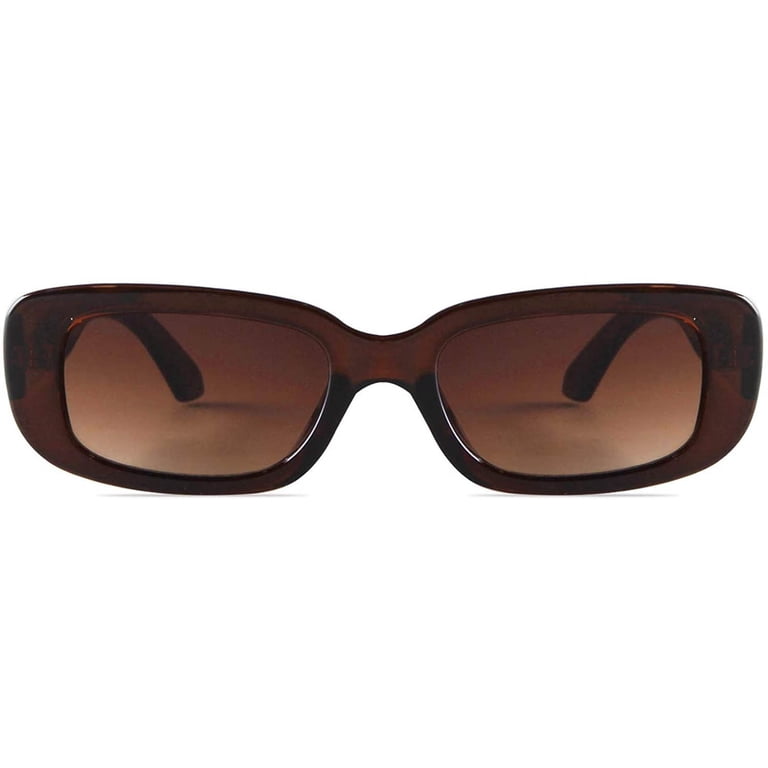 VMESZQFG Rectangle Sunglasses for Women Men Retro Driving  display picture 3
