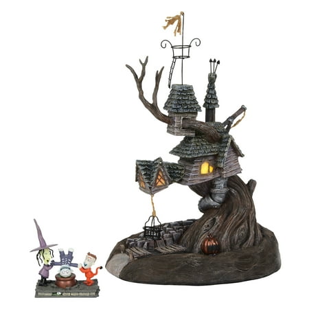 Department 56 Nightmare Before Christmas 6001201 Lock, Shock and Barrel Treehouse Lighted Building