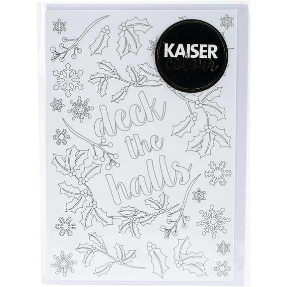 Kaiser Craft Kaiser Colour C6 Gift Card with Envelope Deck The Halls