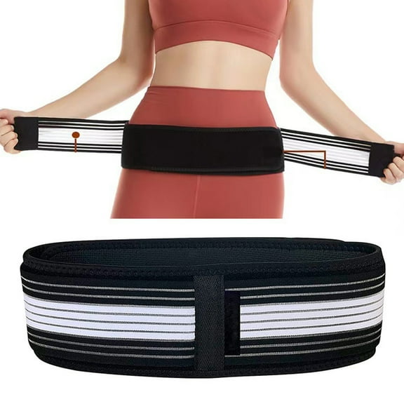 Sioweci Women Men Lower Back Support Brace Breathable Sciatica Belt Postpartum Pelvic Correction Support Belt Pain Relief SI Joint Support Belt Brace Belt Body Joint Care Supplies Black