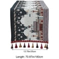 thumbnail image 2 of Jiibva Eid Mubarak Table Runner Middle Eastern Holiday Ramadan Table Runner Cover Jacquard Long Table Cloth for Kitchen Dinning Table, 2 of 7
