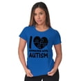 thumbnail image 3 of I Love Someone with Autism Puzzle Womens Slim Fit Graphic Tee Brisco Brands L, 3 of 5
