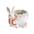 thumbnail image 5 of TIELUTT Mignon Pot de Fleurs en Résine en Forme de Lapin pour Plantes Succulentes, Intérieur, Auto-Arrosage, Rond, en Silicone, 4, 5 of 5