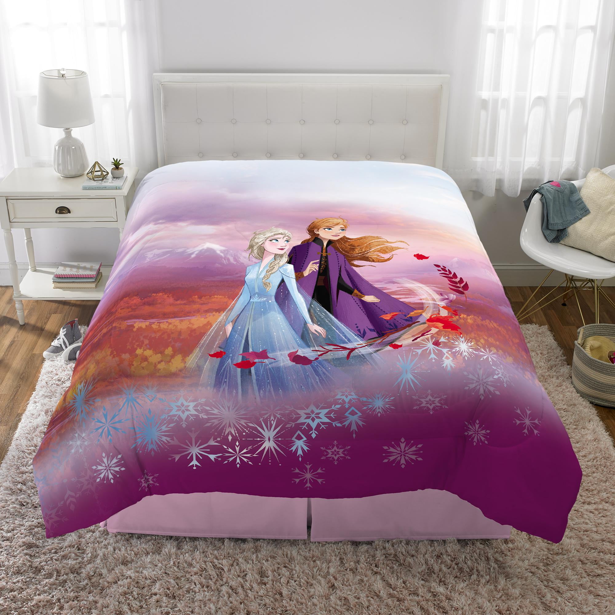 Disney's Frozen 2 Kids Twin/Full Reversible Comforter and Sham Set