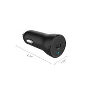Auto Drive Car Kit PD 18W Car Charger with 3 C to C Charging Cable for USB-C Devices, Black