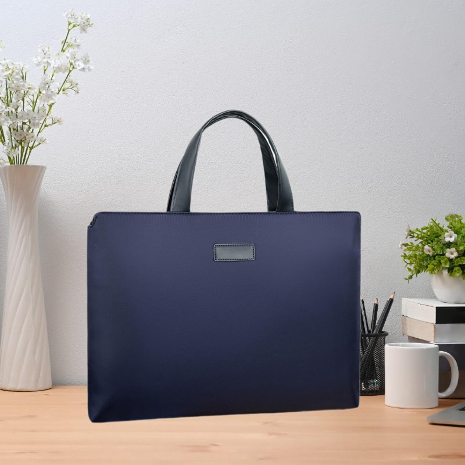 Wxqbjtam Business Bag Premium Handbag Wear Resistant Adjustable Large Capacity Briefcase Cloth