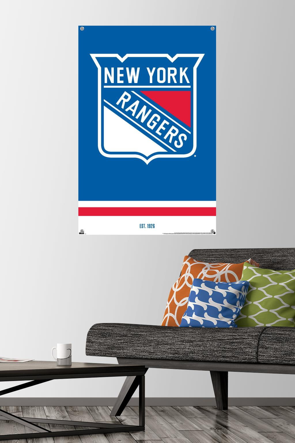 NHL New York Rangers - Logo 21 Wall Poster with Pushpins, 22.375" x 34"