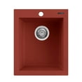 thumbnail image 5 of Ruvati RVG1016SG Epigranite 16-1/8" Drop In Single Basin Granite Composite Kitchen Sink -, 5 of 7