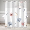 thumbnail image 6 of Lfeey No Hook Shower Curtain with Snap Liner, Spring Floral Shower Curtain for Bathroom, Machine Washable, 71x71 inch, 6 of 6