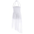 thumbnail image 2 of YiZYiF Lyrical Dance Dress for Girls Sleeveless Flower Applique Tulle Overlay Skirt Leotard Ballerina Costume Ivory 8, 2 of 7