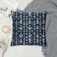 thumbnail image 2 of JRXY  Soft Cushion Cover for Sofa Anchor Navy Blue White Nautical Pillow Case Pillow Sham White, 2 of 5