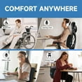 thumbnail image 4 of Lumbar Support Pillow for Office Chair,Office Home Essentials,Back Support Pillow for Car, Chair Cushions,Back Pain Relief Improve Posture,Mesh Cover Double Adjustable Straps, 4 of 8