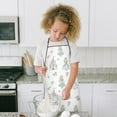 thumbnail image 4 of Princess Castle Flower Pattern Kids Aprons for Girls and Boys,Adjustable Neck Strap Toddler Aprons for Kids Cooking Baking, 4 of 6