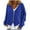 01 Blue, variant on Womens Clothes V Neck Sweater Blazer Peplum Long Sleeve Knit Open Front Split Cardigan Sweaters