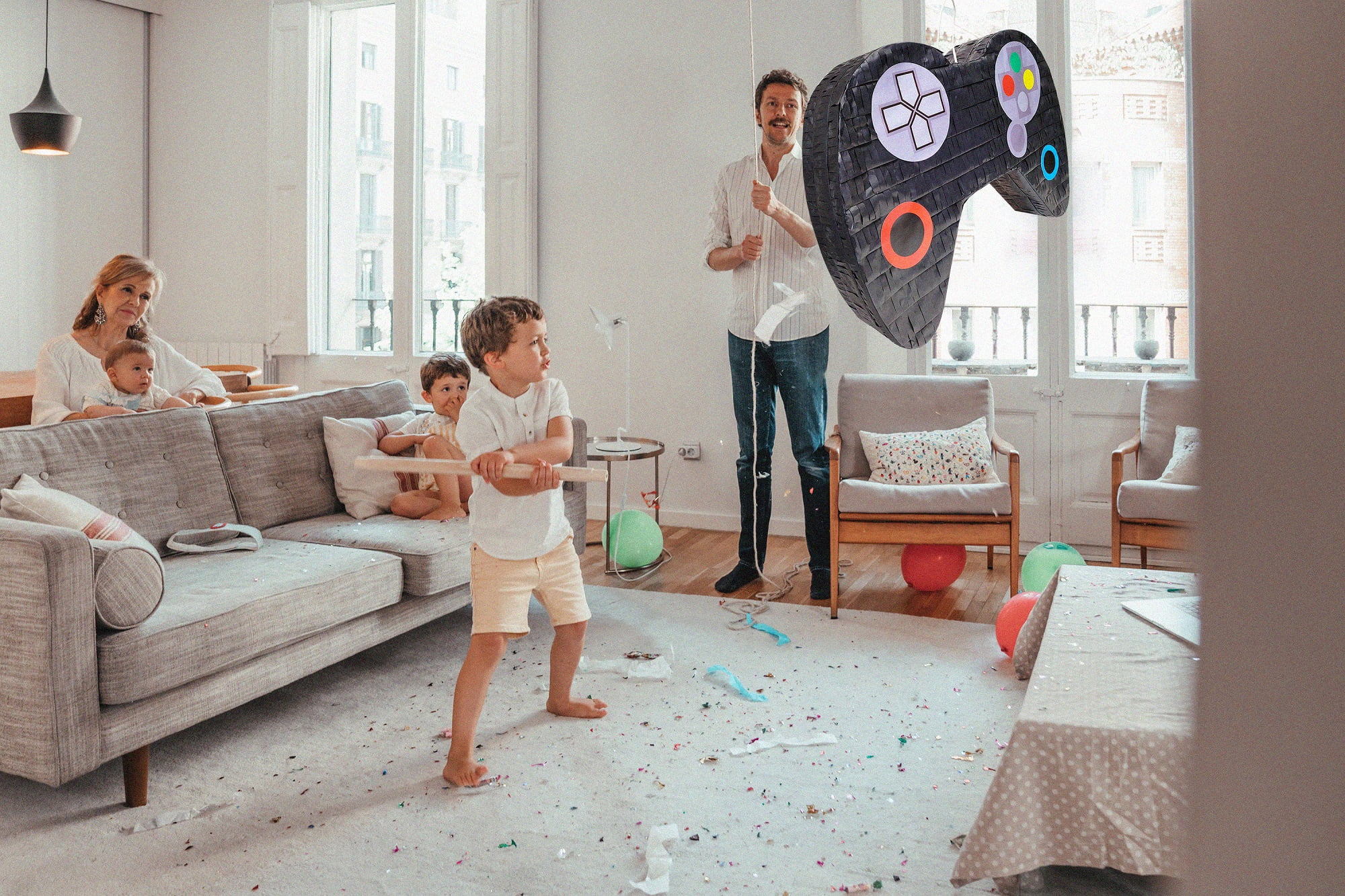 Way To Celebrate Pinata Video Game Controller, Multicolor