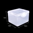 thumbnail image 1 of Caja de almacenamiento multiusos, estuche de plástico de forma Rectangular con tapa, contenedor transparente para cosas pequeñas, almacenamiento de joyas y diadema, 1 of 5
