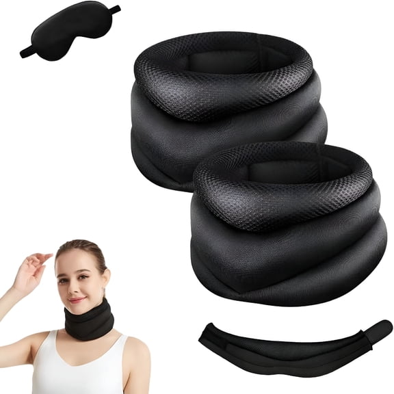 XIRQI Neck Support for Snoring,Adjustable Soft Foam Neck Brace Cervical Collar,for Relief of Cervical Spine Pressure