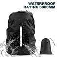 thumbnail image 4 of Rain Covers for Backpacks with Reflective Strips, Waterproof Backpack Rain Cover With Vertical Reflective Strap, Rain Cover School Bag for Hiking, Camping, Travel, Cycling(Black/XS), 4 of 6