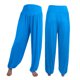 thumbnail image 1 of pantalones de baile deportivos de yoga suaves de algodón casual sueltos elásticos para mujer azul cielo / l, 1 of 3