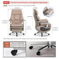 EMIAH MT029 Ergonomic Office Chair, Genuine Leather Electric Executive