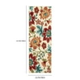 thumbnail image 5 of (2 pack) Mainstays Farmhouse Oversized Cream Floral Indoor Hallway Runner Rug, 1'10" x 5', 5 of 10