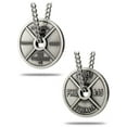 thumbnail image 3 of Men's Antique Finish Weight Plate Necklace - Phil 4:13 by Shields of Strength, 3 of 4
