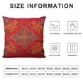 thumbnail image 5 of Nawypu  Throw Pillow Cover Red Paisley Floral Mandala Retro Ethnic Series Medallion Bohemian Boho Style Decor Lumbar Pillow Case Cushion for Sofa Couch Bed Standard Queen Size, 5 of 5
