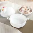 thumbnail image 3 of GUOOL Microwave Egg Cooker Steamer Poacher Quick Hard Boiled Egg Maker 4 Eggs, 3 of 9