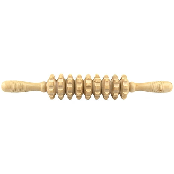 Wood Massager Roller Handheld Massage Trigger Point Muscle Release Roller Stick Massager