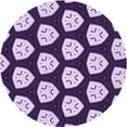 thumbnail image 1 of Ahgly Company Machine Washable Indoor Round Transitional Mauve Purple Area Rugs, 8' Round, 1 of 7