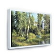 thumbnail image 3 of Designart 'The Wood River With Boat On A Decline By The Castle' Lake House Framed Canvas Wall Art Print, 3 of 5