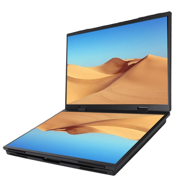 Folding Laptop Screen Extender, 3 Display Modes SRGB 1200P 120Hz Built in Speaker Dual Screen Travel Display 360 Degree Rotation 14in for Laptops
