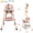 Pink, variant on GIATUEE Portable High Chair with Wheels, Foldable Travel High Chair for Babies Toddlers, Blue
