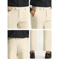 thumbnail image 6 of INSPIRE CHIC Men's Cropped Pants Slim Fit Flat Front Ankle-Length Dress Pants, 6 of 6